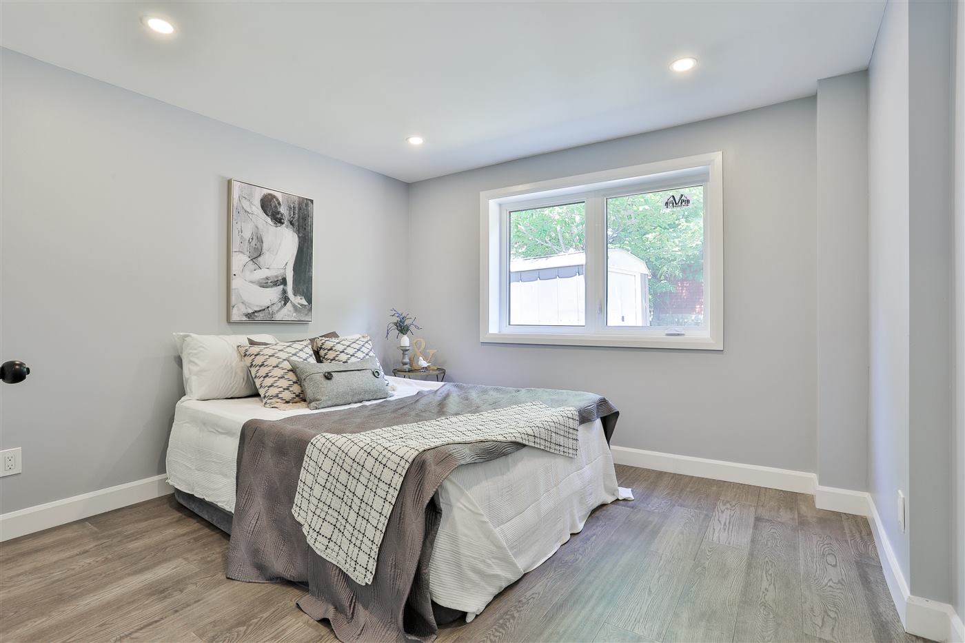 Renovated bedroom, Heatherington Drive project
